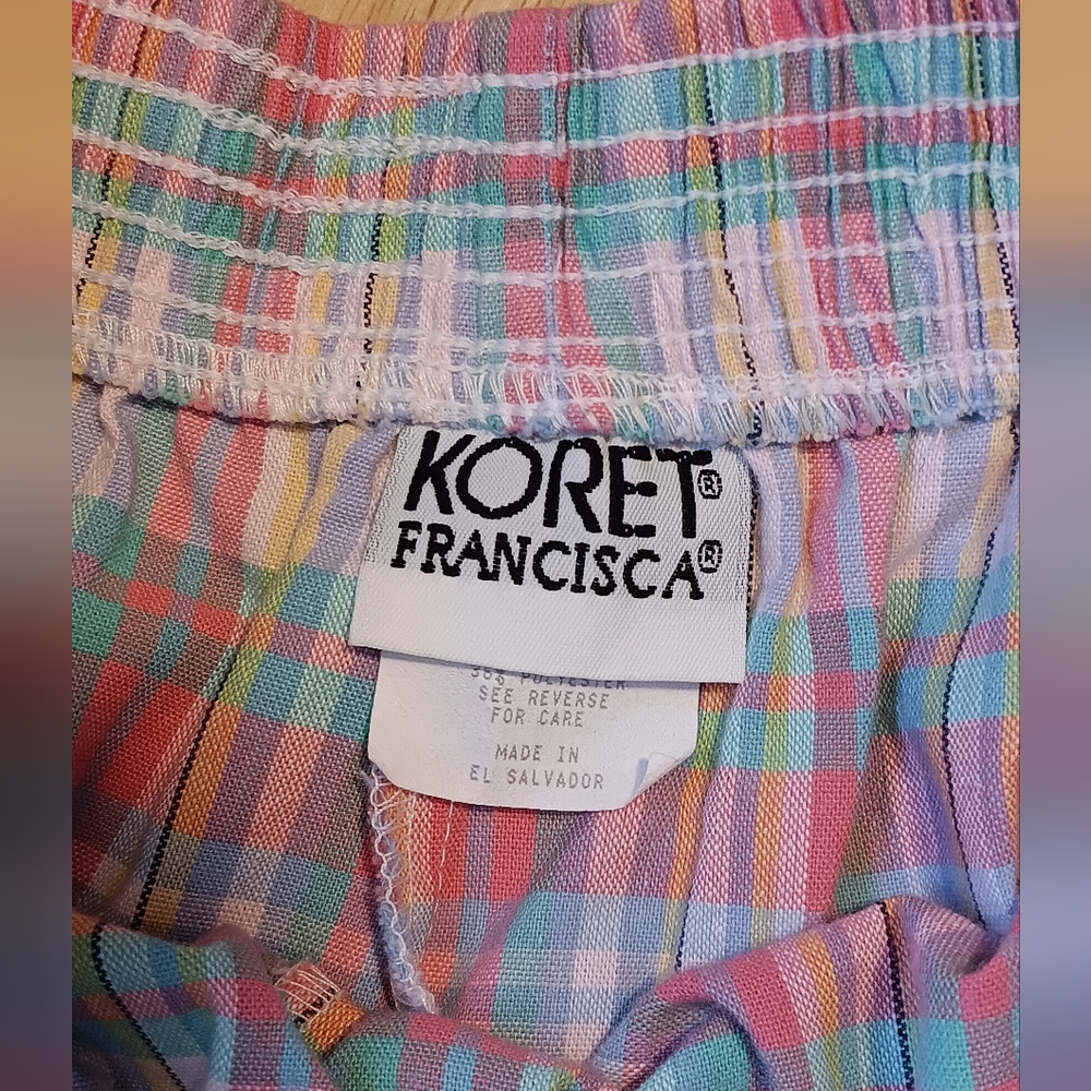 Vintage Ladies Koret Multicolor Plaid Shorts - Picture 5 of 11